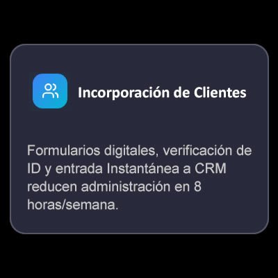 Incorporación clientes