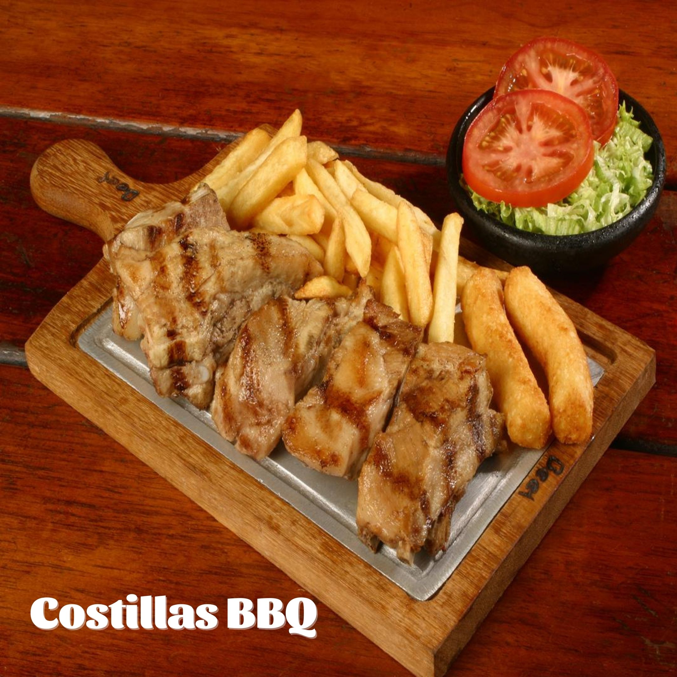 Costillitas con salsa BBQ