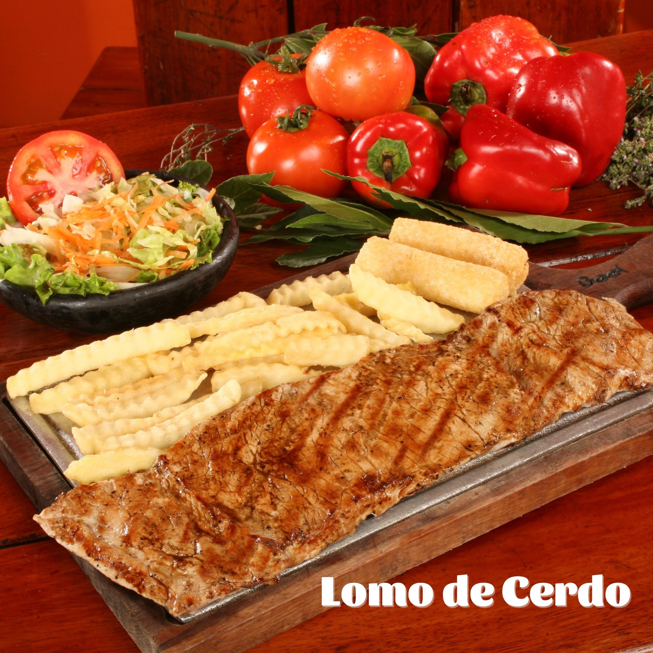 Lomo de cerdo a la parrilla